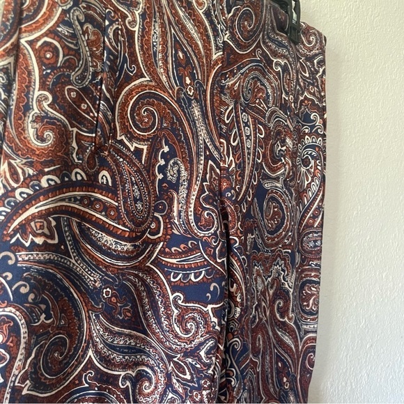 Chico's woman pull on pant size 6 paisley tummy control career casual elegant - Picture 4 of 11
